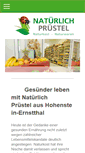Mobile Screenshot of natuerlich-pruestel.de